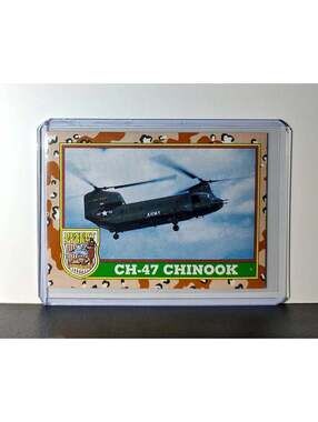 CH-47 Chinook 1991 Topps Desert Storm #12 Card